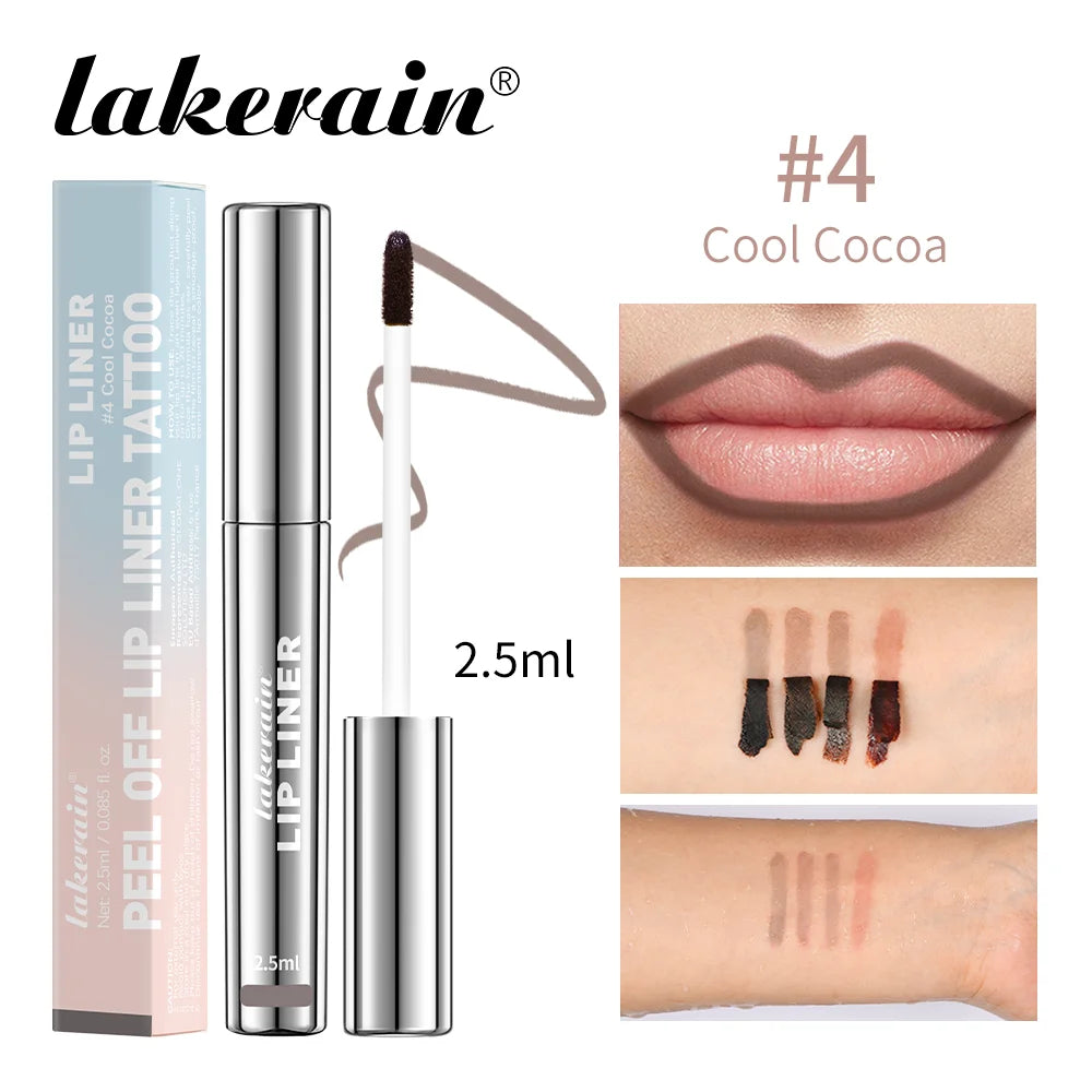 All-Day Lip Contour: Waterproof Peel-Off Tattoo Tint for Fuller, Defined Lips