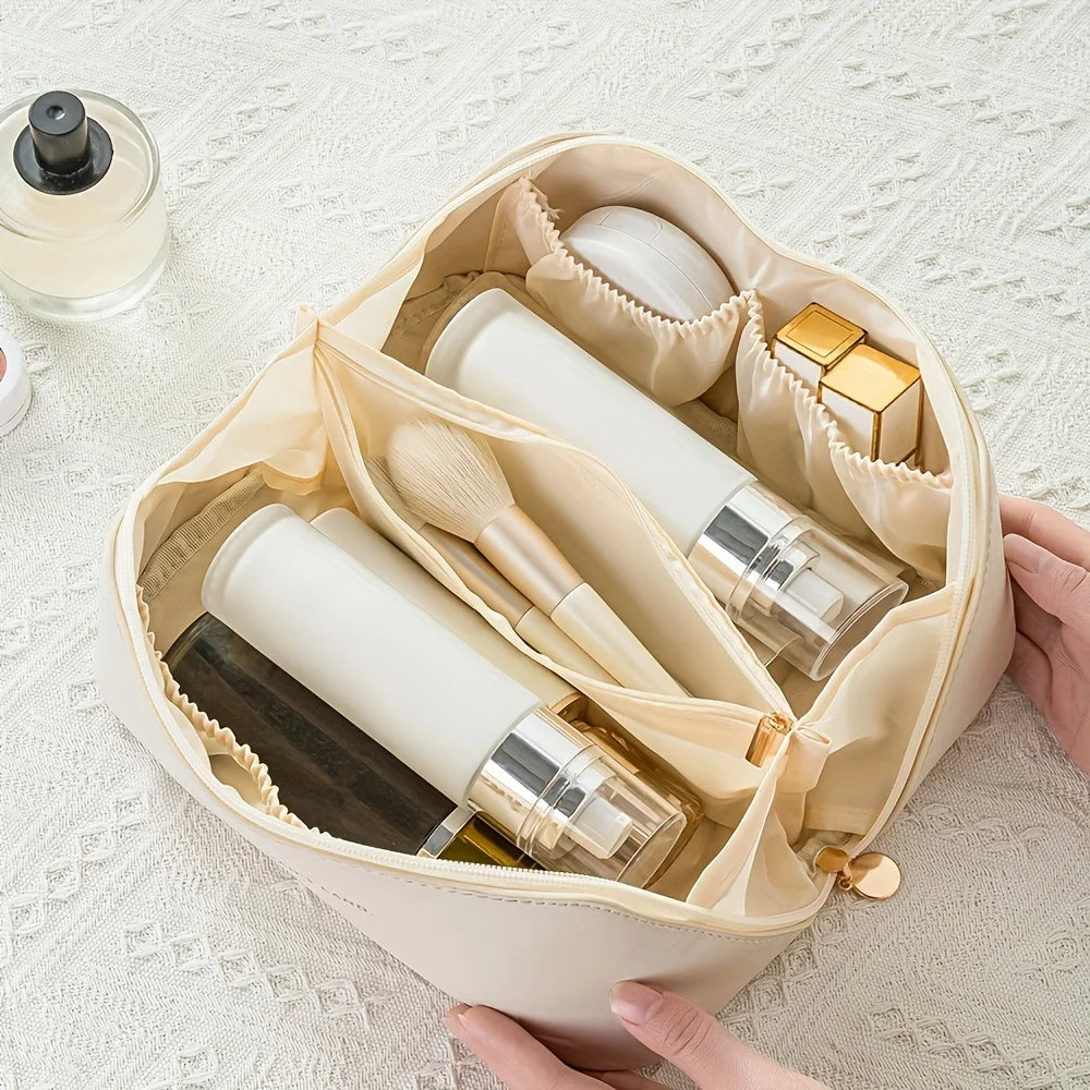 Luxury Travel Makeup Bag – Compact Organizer for All Your Beauty Essentials