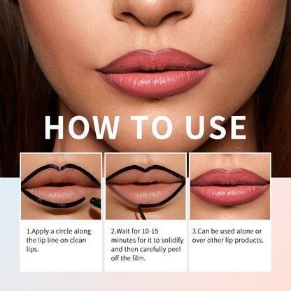 All-Day Lip Contour: Waterproof Peel-Off Tattoo Tint for Fuller, Defined Lips