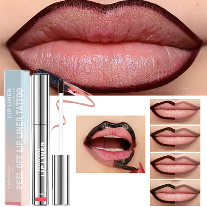All-Day Lip Contour: Waterproof Peel-Off Tattoo Tint for Fuller, Defined Lips
