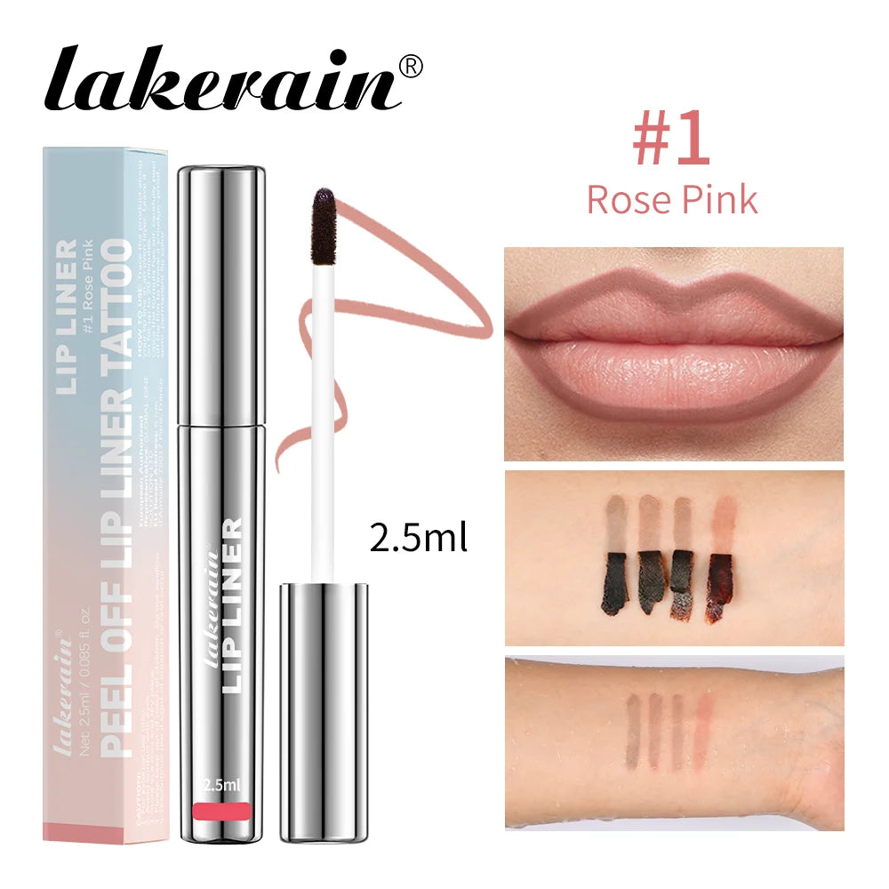 All-Day Lip Contour: Waterproof Peel-Off Tattoo Tint for Fuller, Defined Lips