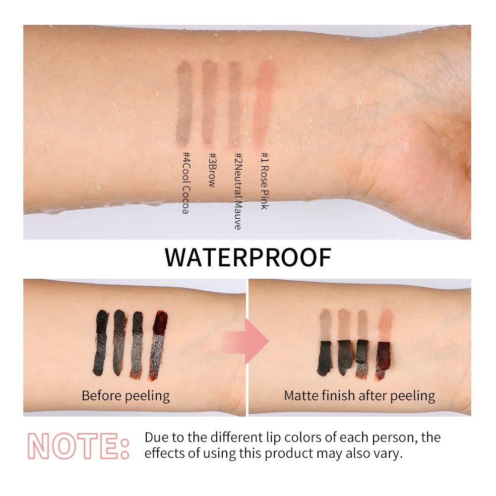 All-Day Lip Contour: Waterproof Peel-Off Tattoo Tint for Fuller, Defined Lips